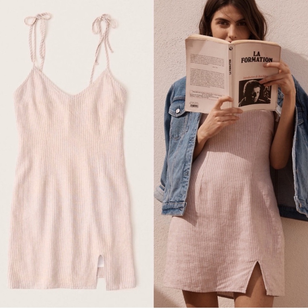 Abercrombie & Fitch Linen Blend Summer Dress